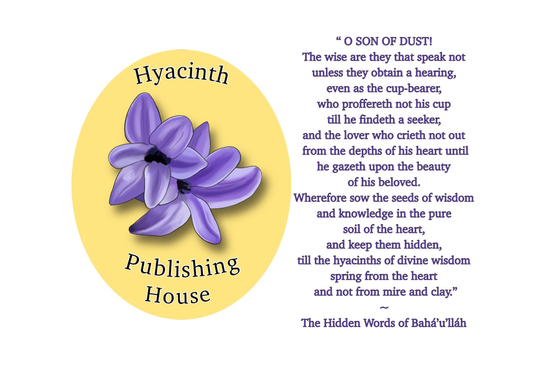 Hyacinth Publishing House Inspirational Quote